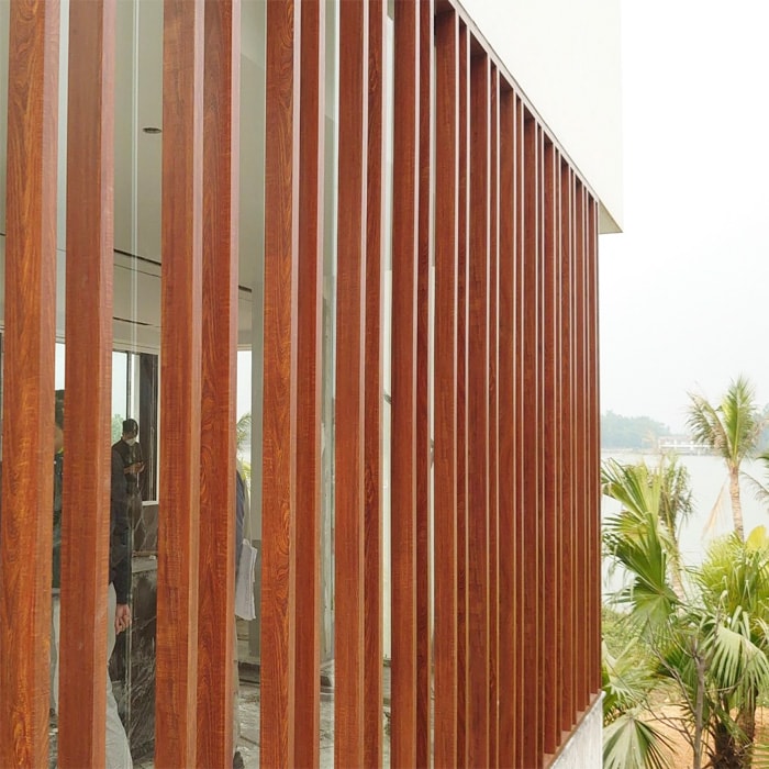 Lam nhôm chắn nắng hình hộp