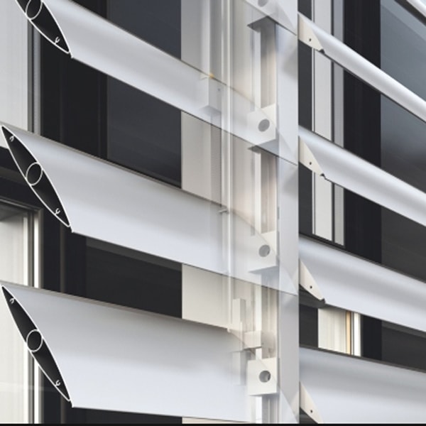 Lam nhôm chắn nắng hình thoi