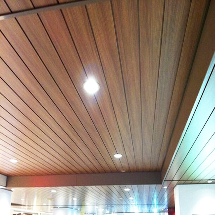 Trần nhôm G-Shaped giả gỗ